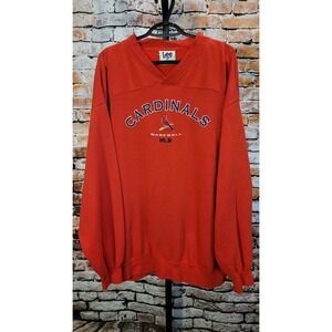Vintage Rare St Louis Cardinals Lee Sport Red Sweatshirt 2XL Embroidered